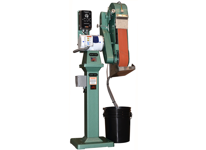 Burr King Wet Belt Grinder Two Wheel Belt Grinder