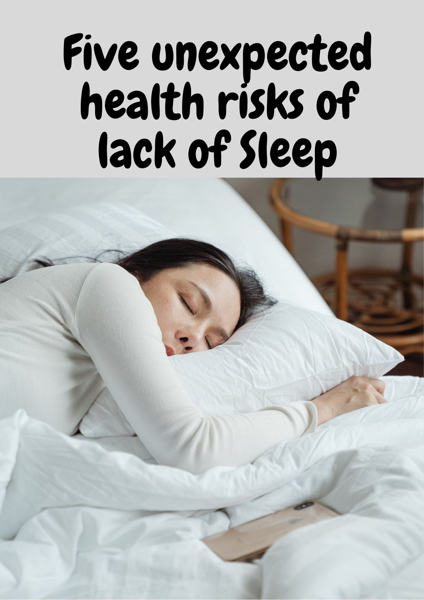 Five unexpected health risks of lack of sleep World with Maria