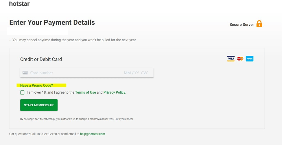 Hotstar Free Trial USA Offer Promo Code (1 Year) 120 Cash Back