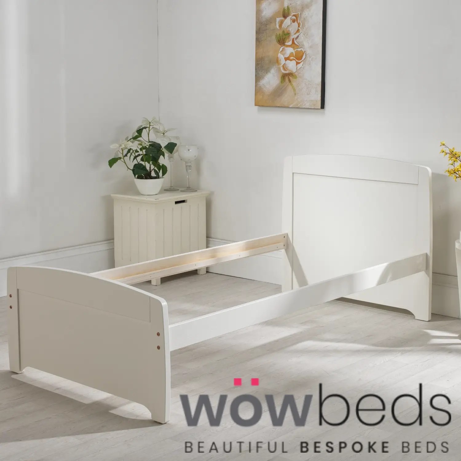 3FT Rainbow bed in 3 Colours , Pink, Blue, White