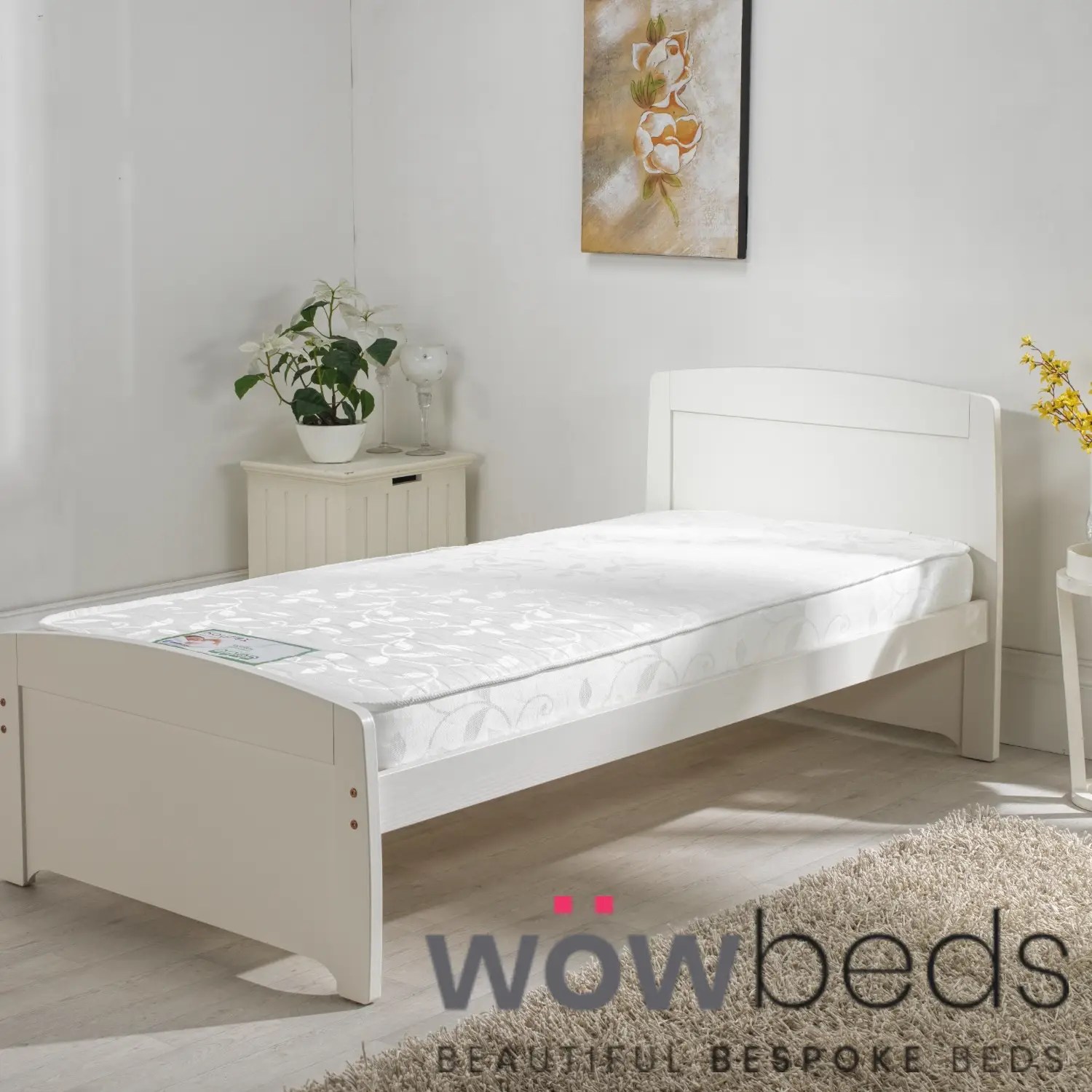 3FT Rainbow bed in 3 Colours , Pink, Blue, White