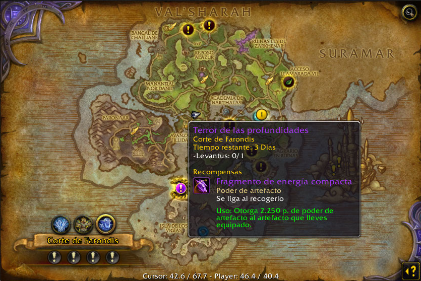 Guía de reputación de la Corte de Farondis en Legion WowChakra
