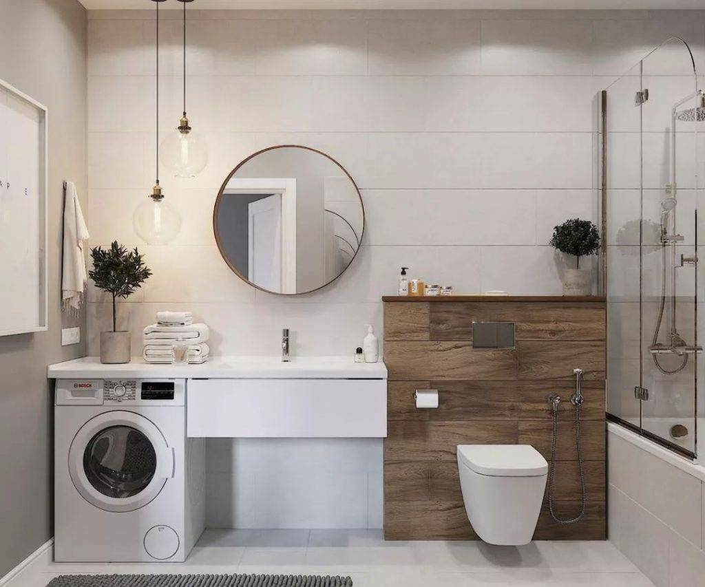 How To Put The Washing Machine In The Bathroom Of 5 Square Meters? 35