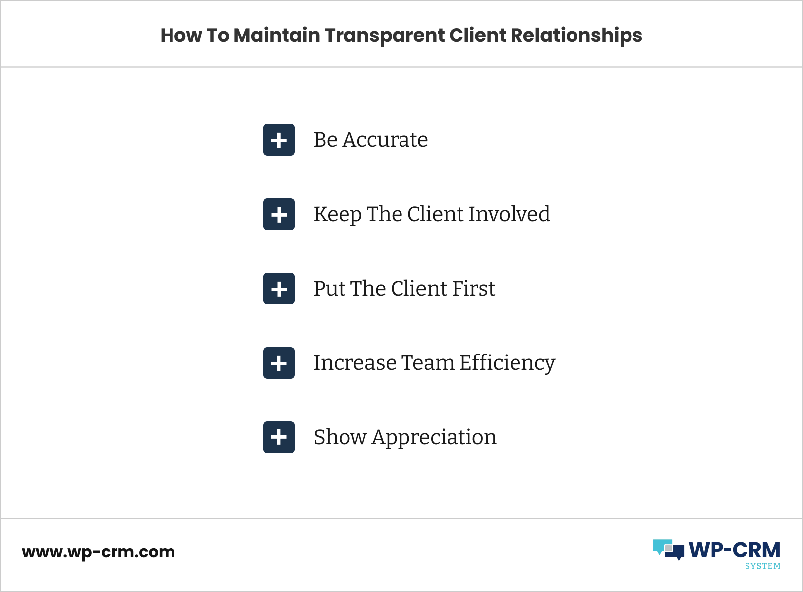 Transparency In Client Relationships 5 Tips WPCRM System