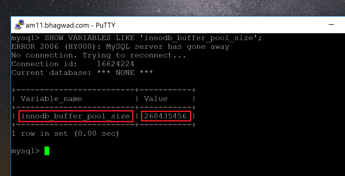 How to Get the InnoDB Buffer Pool Size via SSH - WP-Tweaks