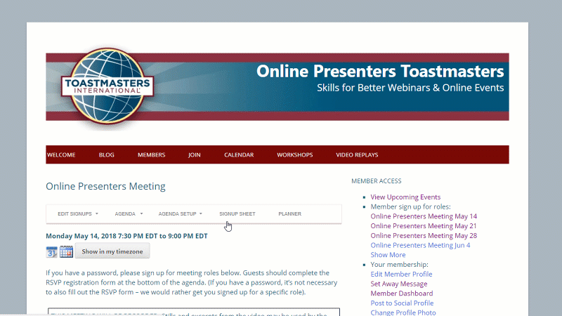 Howto Email Agenda Gif Wordpress For Toastmasters Howto Email Agenda Gif Wordpress For Toastmasters