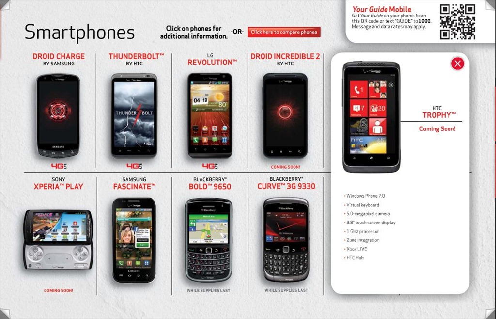 Verizon Phones Coming Christmas 2023 Verizon’s HTC Trophy Officially Coming Soon « WP7 Connect