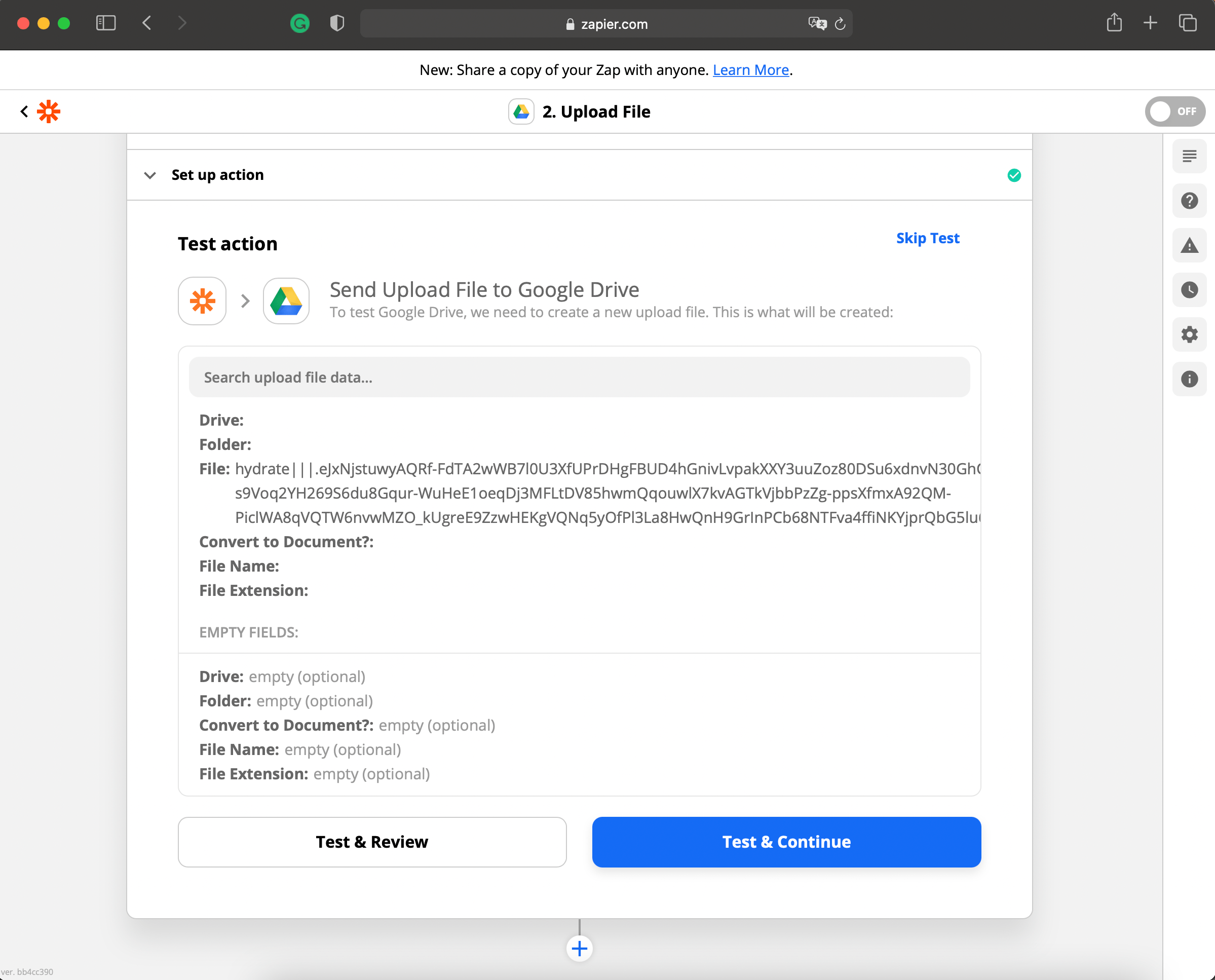 Send WordPress Export File to Google Drive using Zapier WP All Import