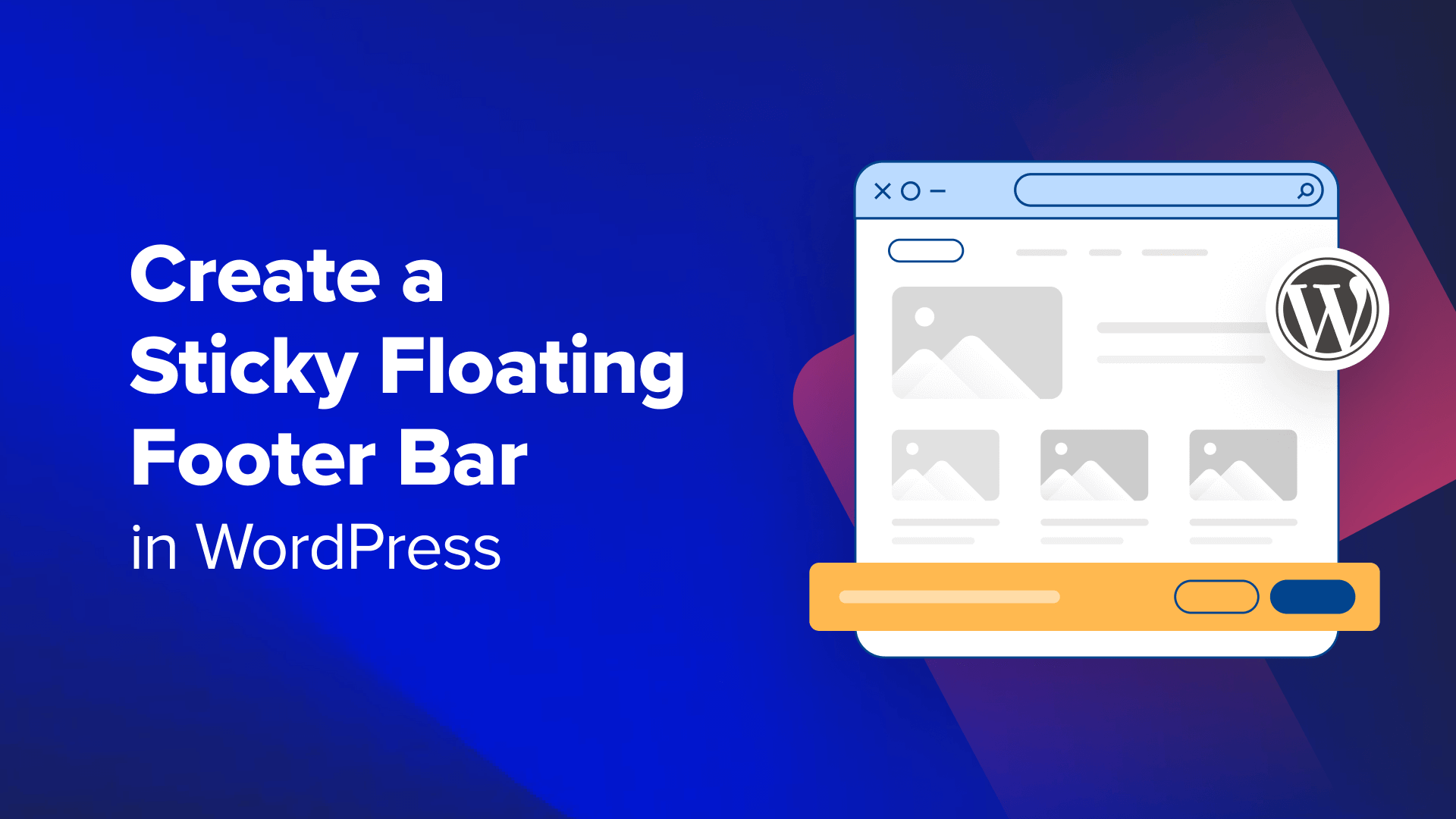 How to Create a "Sticky" Floating Footer Bar in WordPress Private