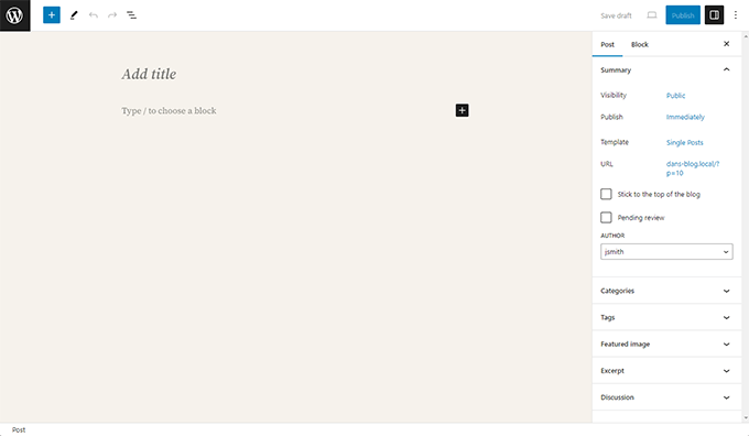 WordPress block editor aka Gutenberg WordPress block editor aka Gutenberg