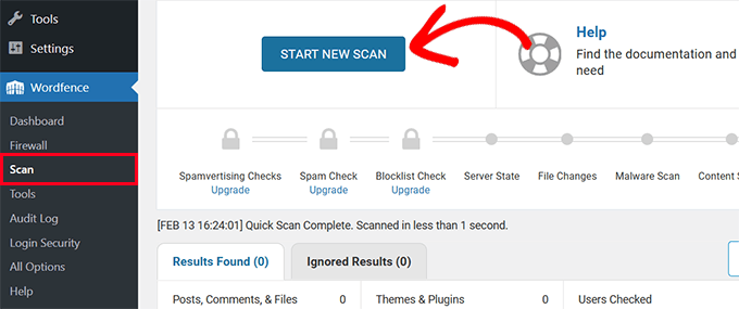 Start new scan Start new scan