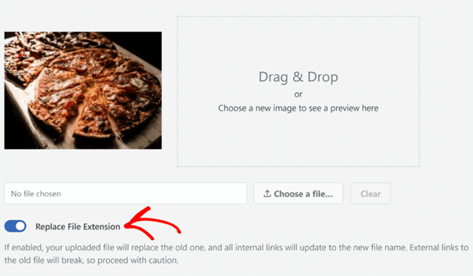 Search & Replace Everything - Change image extension Search & Replace Everything - Change image extension