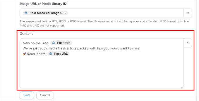 Publish post with an image in LinkedIn content details Publish post with an image in LinkedIn content details