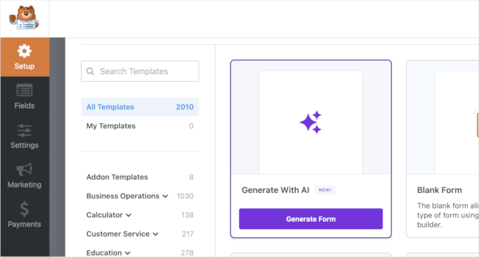 Create a quick form using AI in WPForms Create a quick form using AI in WPForms
