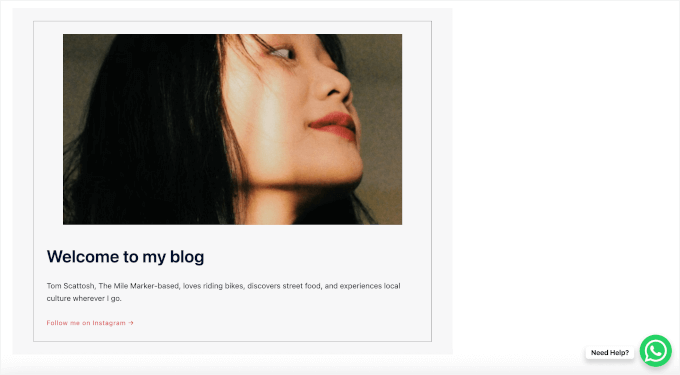 Simple Chat Button on a live WordPress site Simple Chat Button on a live WordPress site