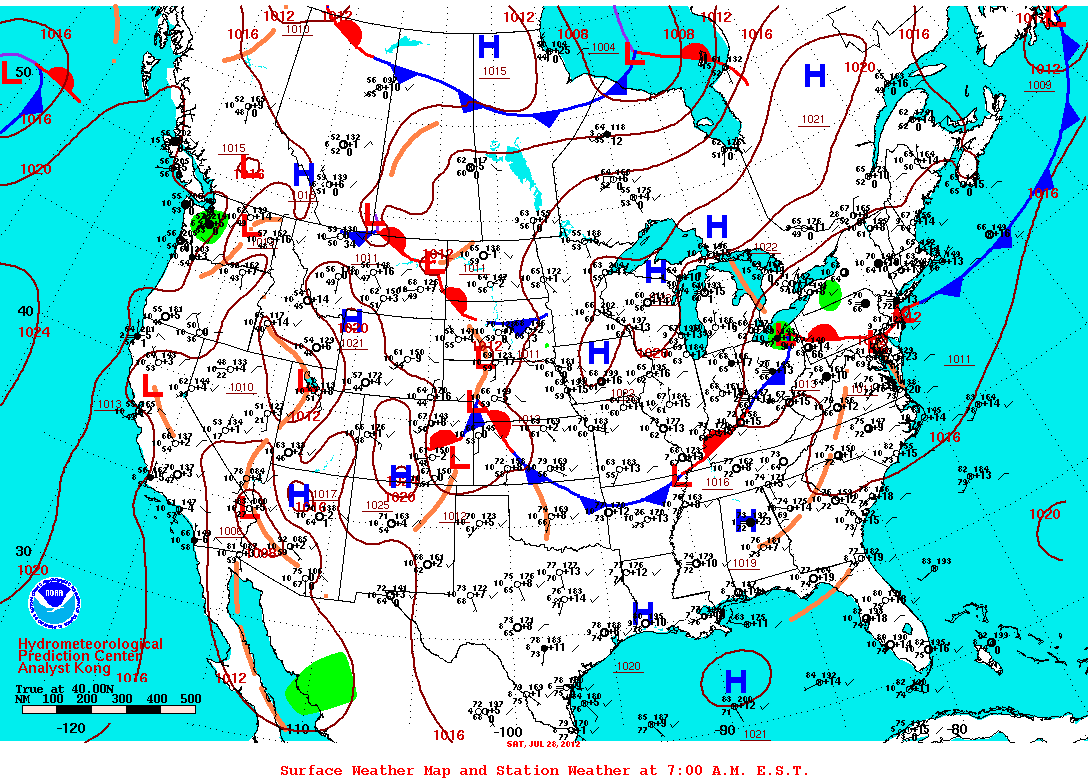 Surface Weather and Station Plots