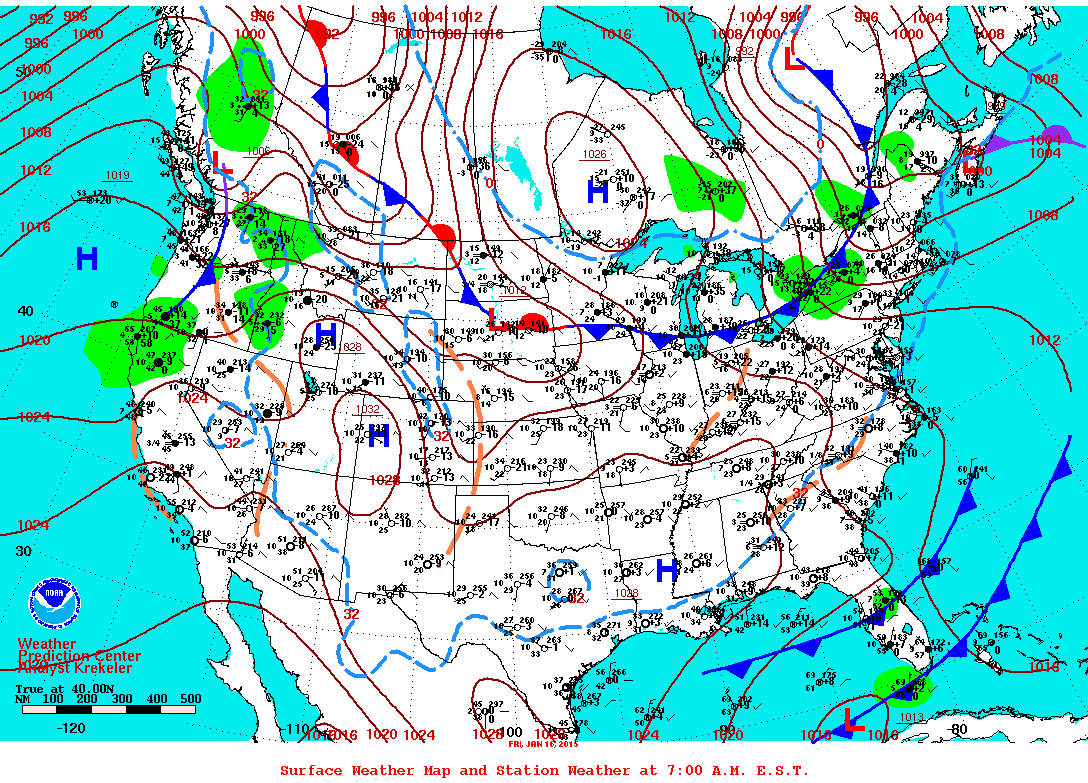 Surface Weather and Station Plots