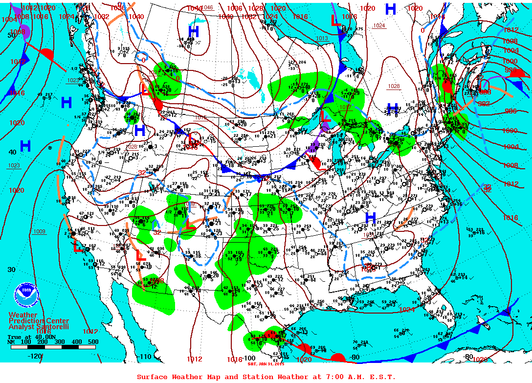 Surface Weather and Station Plots