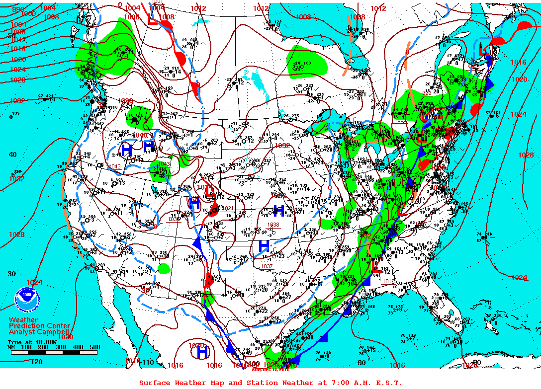 Surface Weather and Station Plots