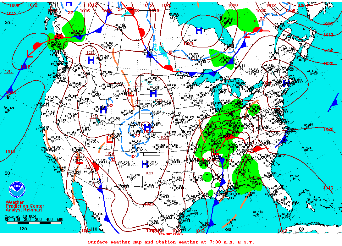 Surface Weather and Station Plots