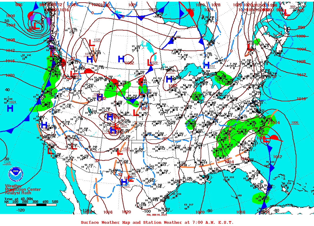 Surface Weather and Station Plots