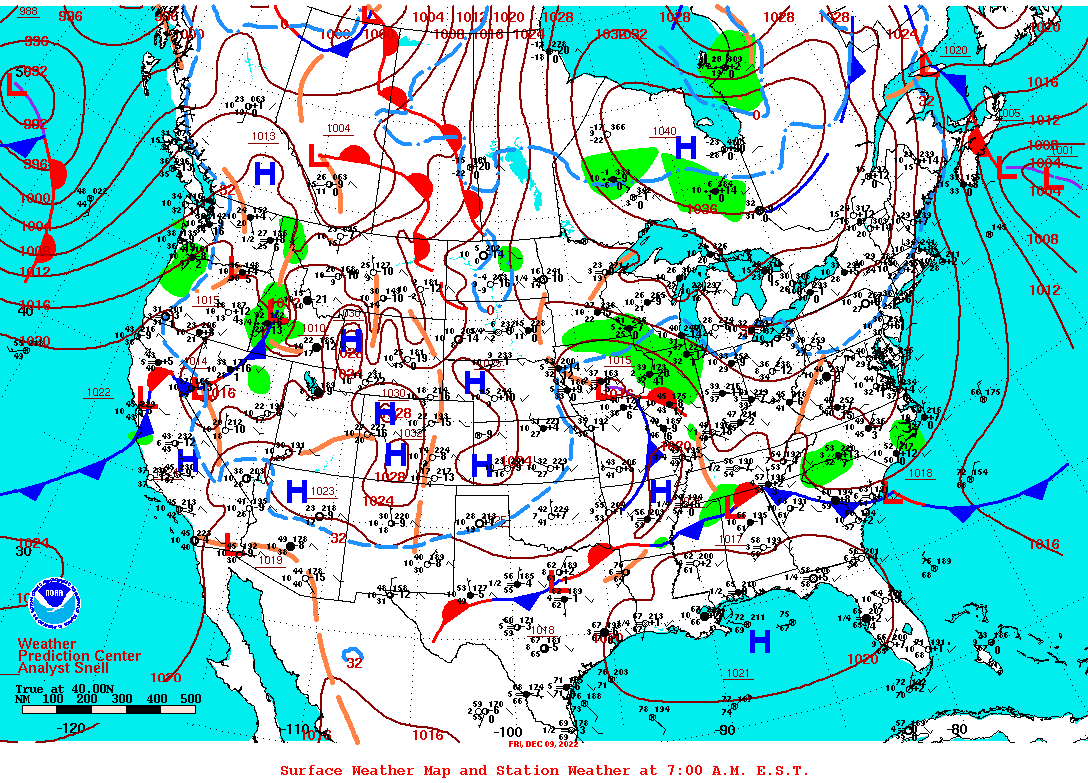 Surface Weather and Station Plots