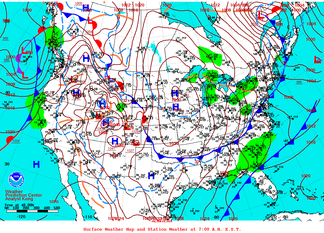 Surface Weather and Station Plots