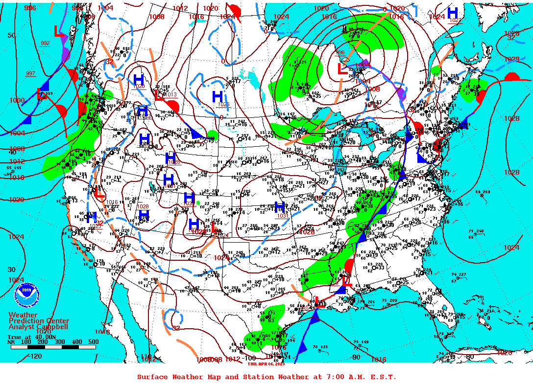 Surface Weather and Station Plots