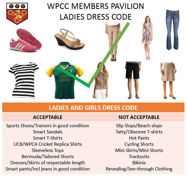 Members Pavilion Dress Code Western Province Cricket Club
