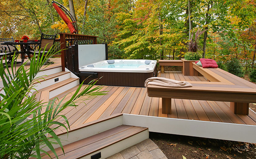 How do you install square edge composite decking?