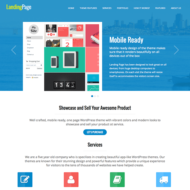 Landing Page WordPress Theme WPExplorer
