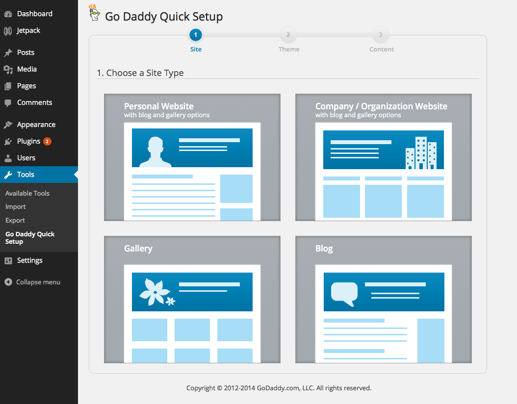 Godaddy Wordpress Templates
