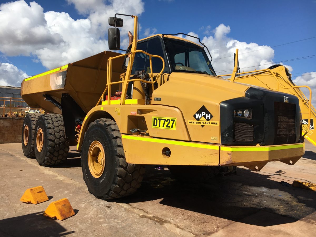 Caterpillar 740B Articulated Dump Truck Hire, Perth WA