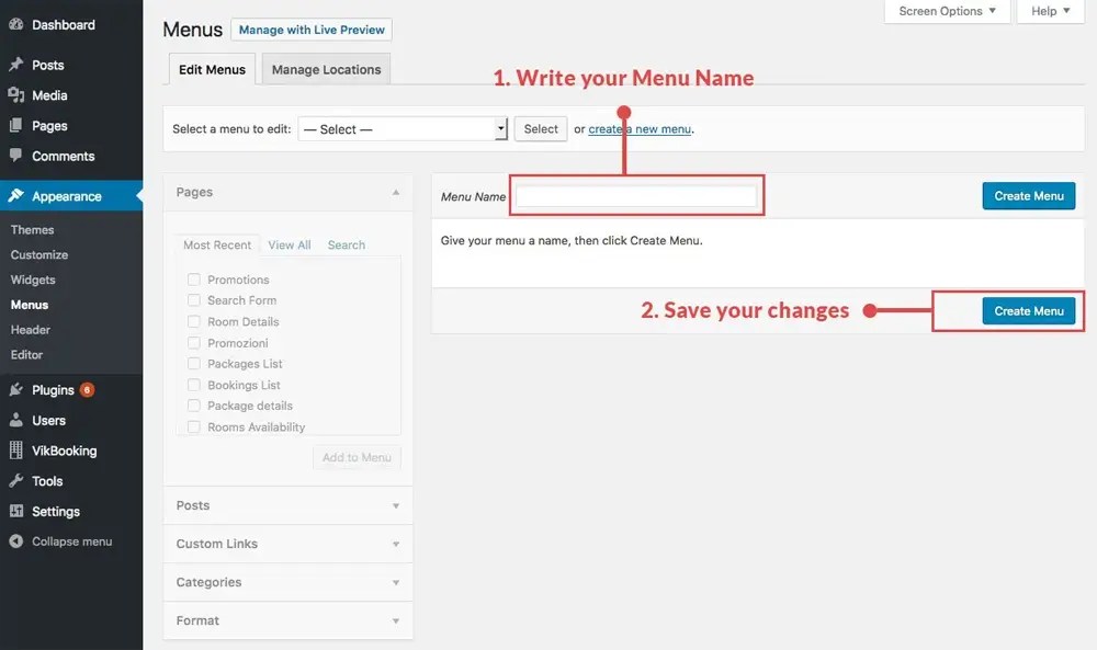 How To Add A Menu In WordPress WP Learning 101