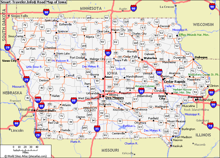 Amana Iowa Map