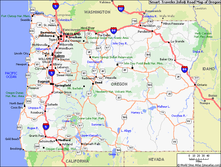 map of oregon America Maps Map Pictures
