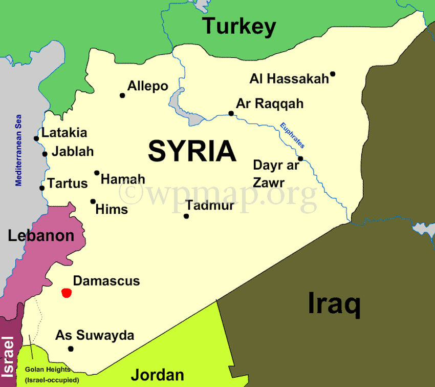 map of syria Map Pictures