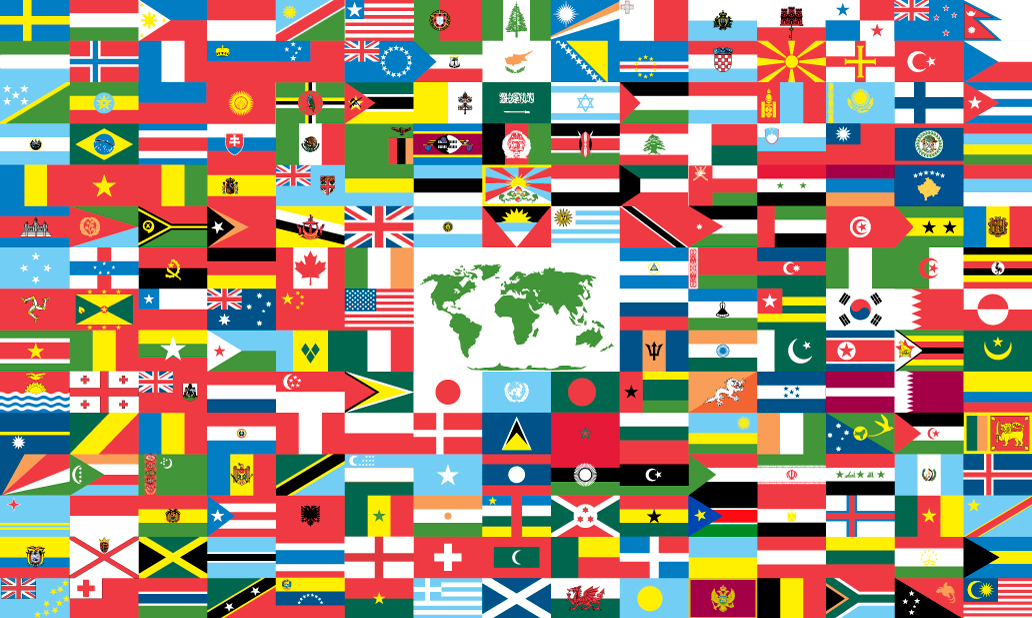 country flags Map Pictures