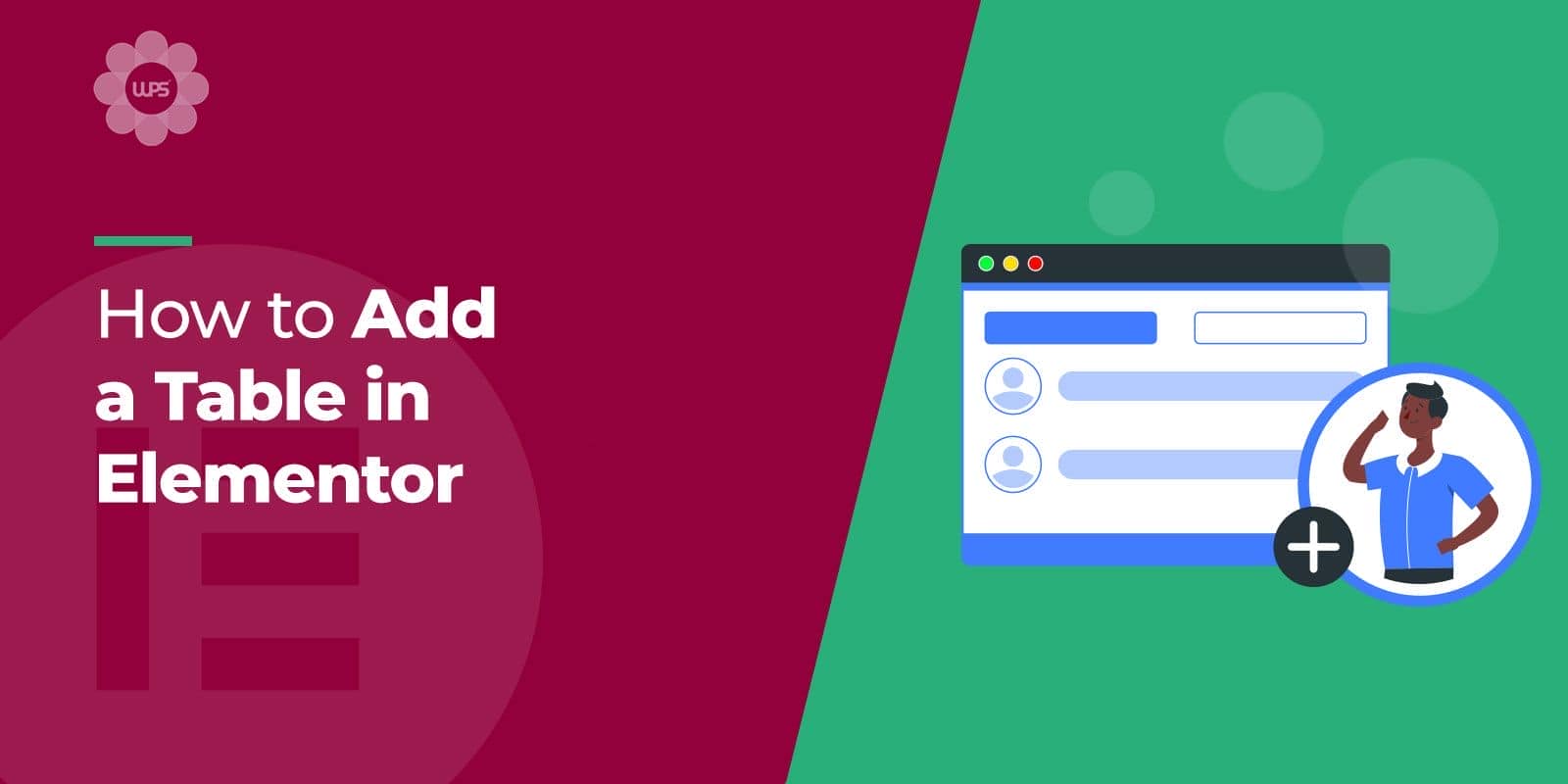 How to Add a Table in Elementor WPServices