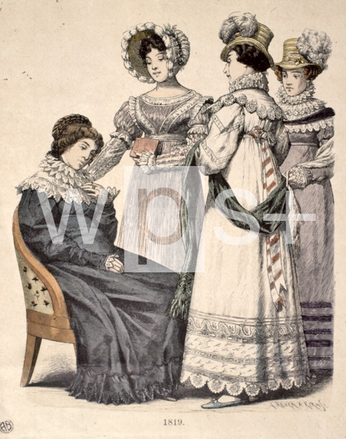 1819年の服装 風俗史 wps+（ワールド・フォト・サービス）