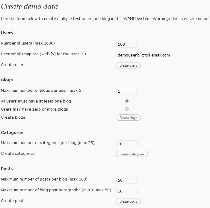 3 Dummy / Fake Data Creators for WordPress WP Solver