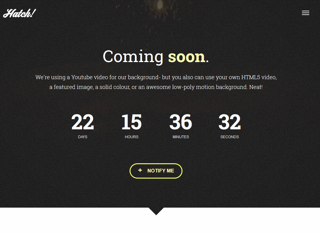 Hatch Product Launch Theme for Genesis & Thesis WP Solver