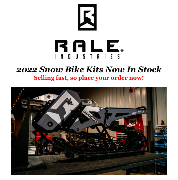 2022 Rale Industries Snow Bike Kits Now In Stock! Western Power Sports