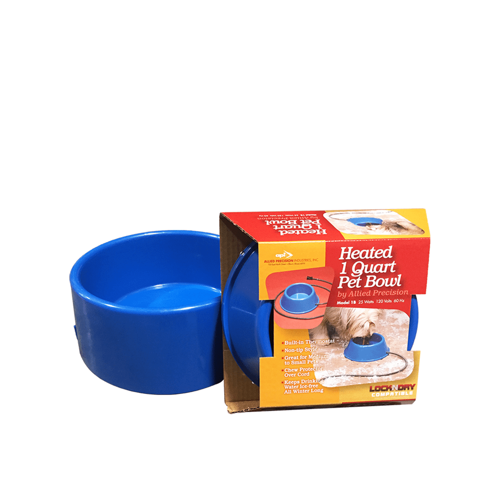 Plastic Heated Pet Bowl 1qt