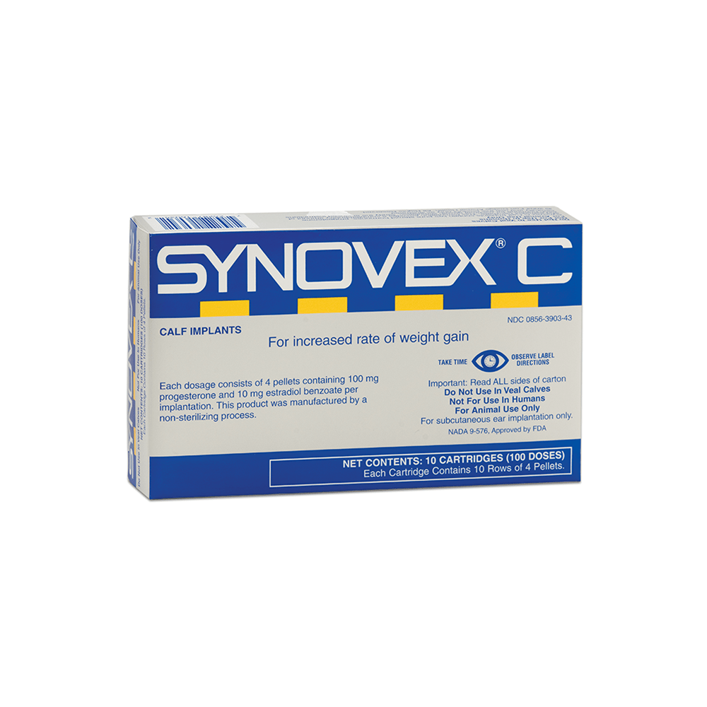 PFI2016,406036,FORT DODGE ANIMAL HEALTH,SYNOVEX, C, IMPLANTS, , 100, DOSE, CLIP,SYNOVEX C CLIPS
