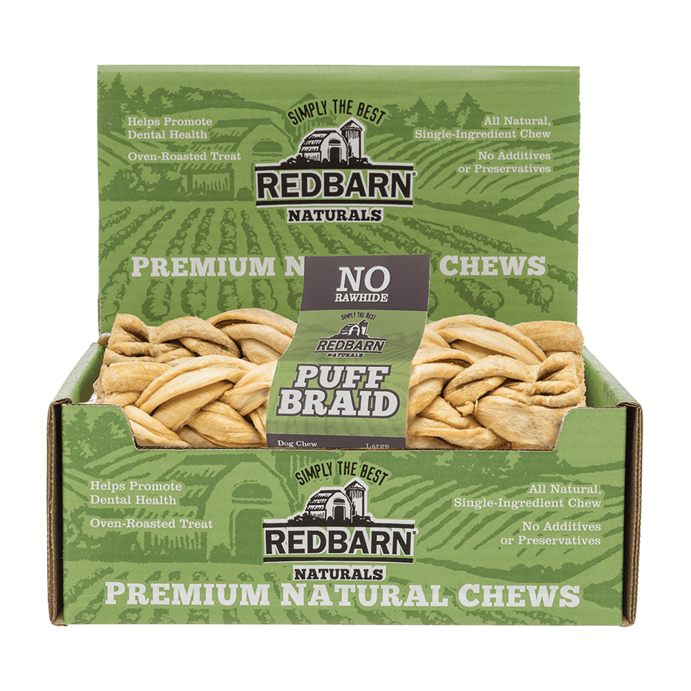 RB250029,250029,RED BARN PREMIUM PET PRODUCTS,,PUFF BRAID LARGE 10ct,WPVS