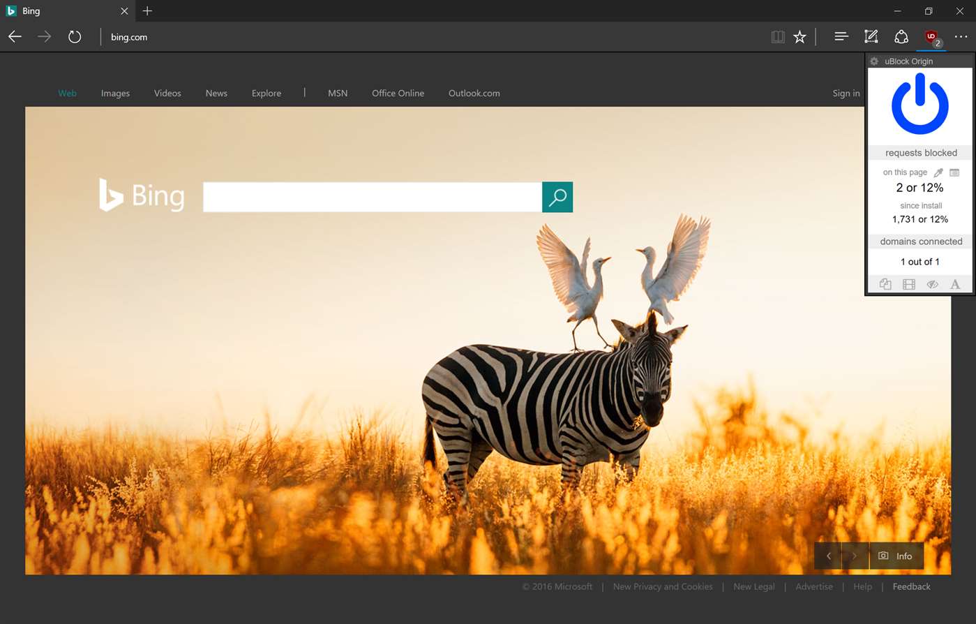 Download uBlock Origin Extension for Microsoft Edge
