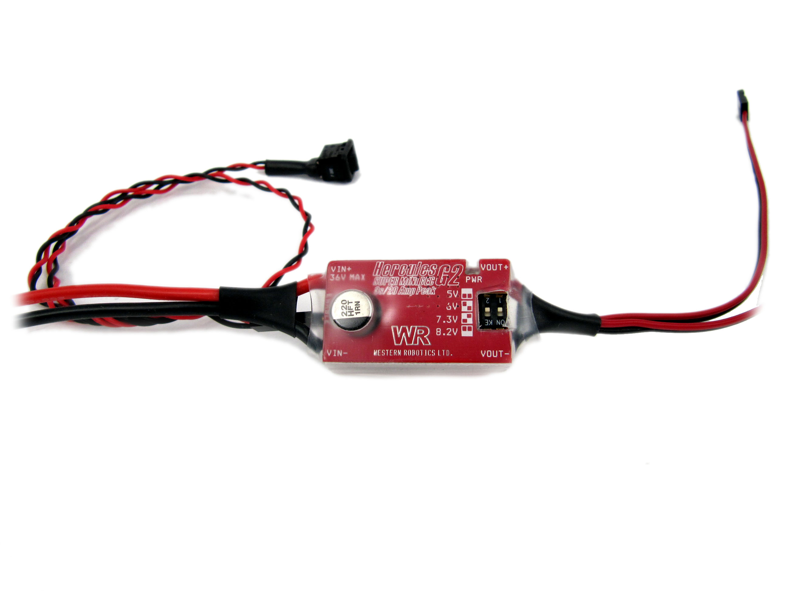 Western Robotics Hercules Super Mini Battery Eliminator Circuit G2