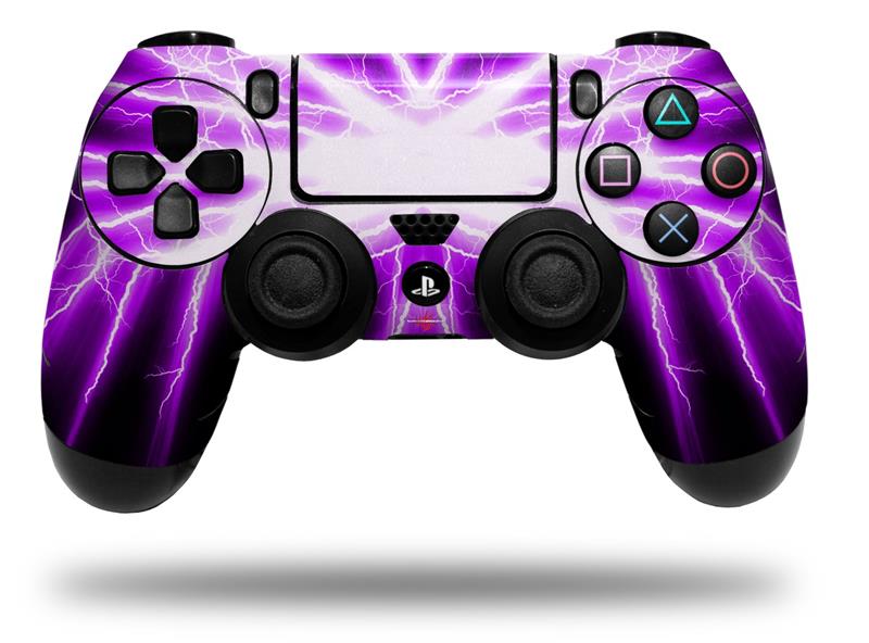 Sony PS4 Controller Skins Lightning Purple WraptorSkinz