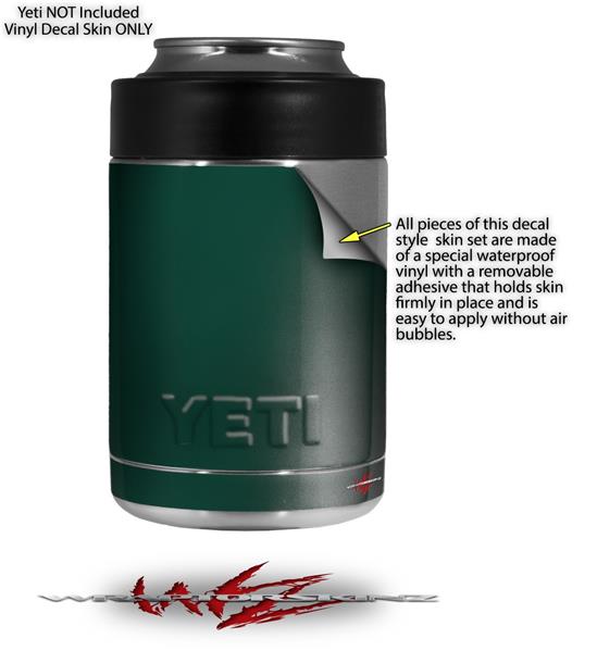 Yeti Colster Can Skins Solids Collection Hunter Green WraptorSkinz